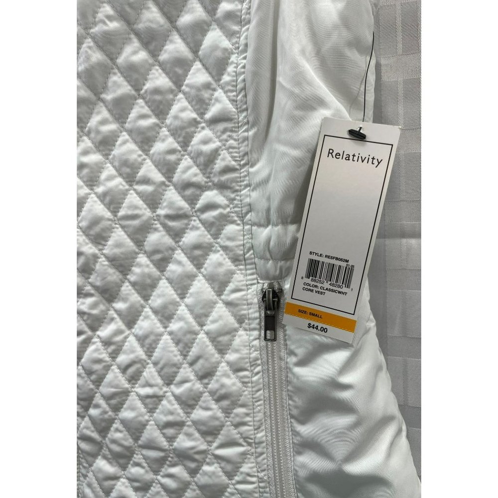 RELATIVITY OUTWEAR, Women VEST, sleeveLESS, SIZE S, COLOR WHITE - Picture 10 of 11